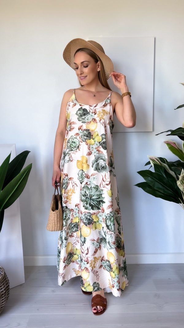 Sukienka LA PALMA khaki