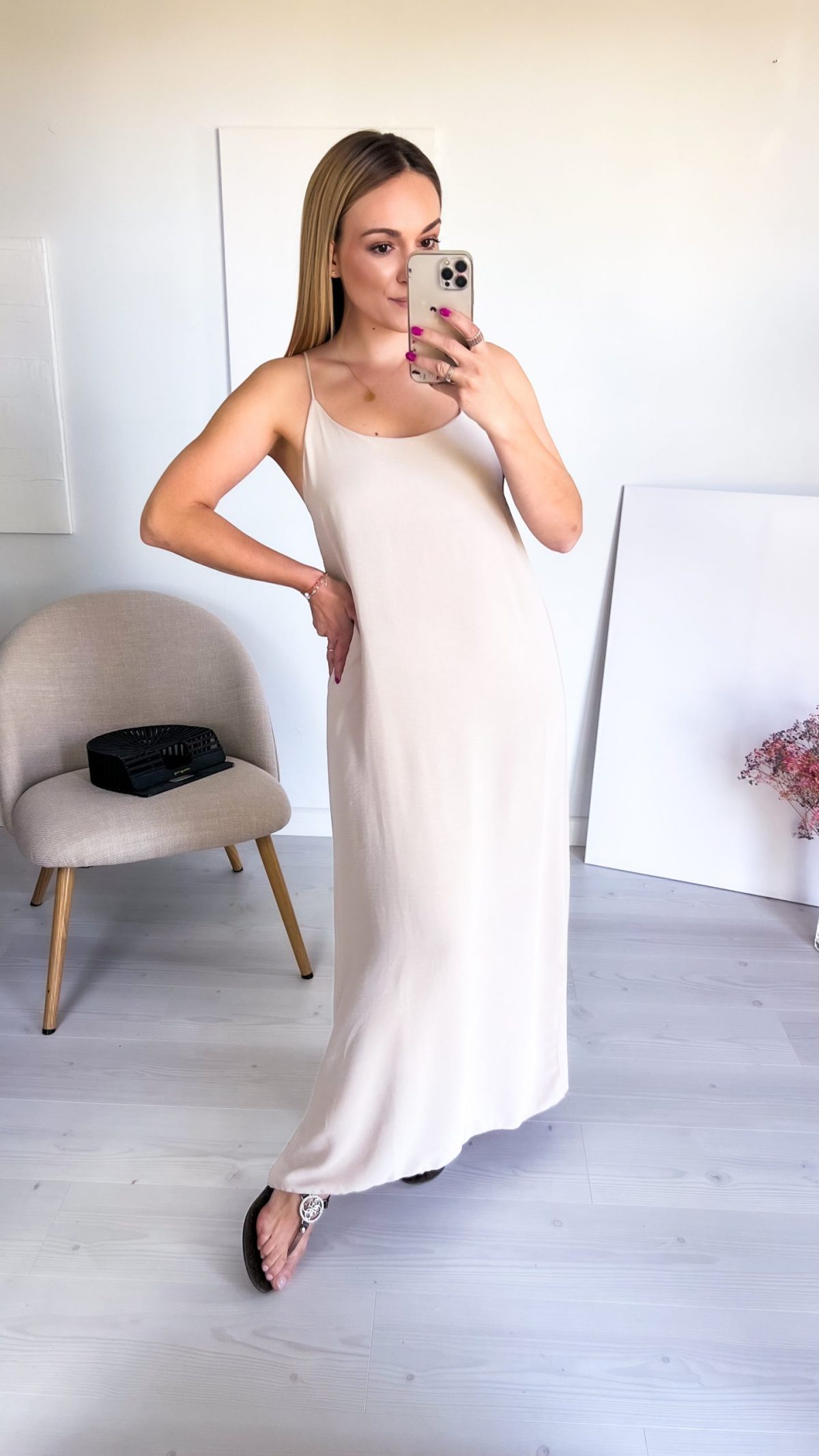 🌸 Sukienka Letnia IBIZA beżowa - obrazek 2