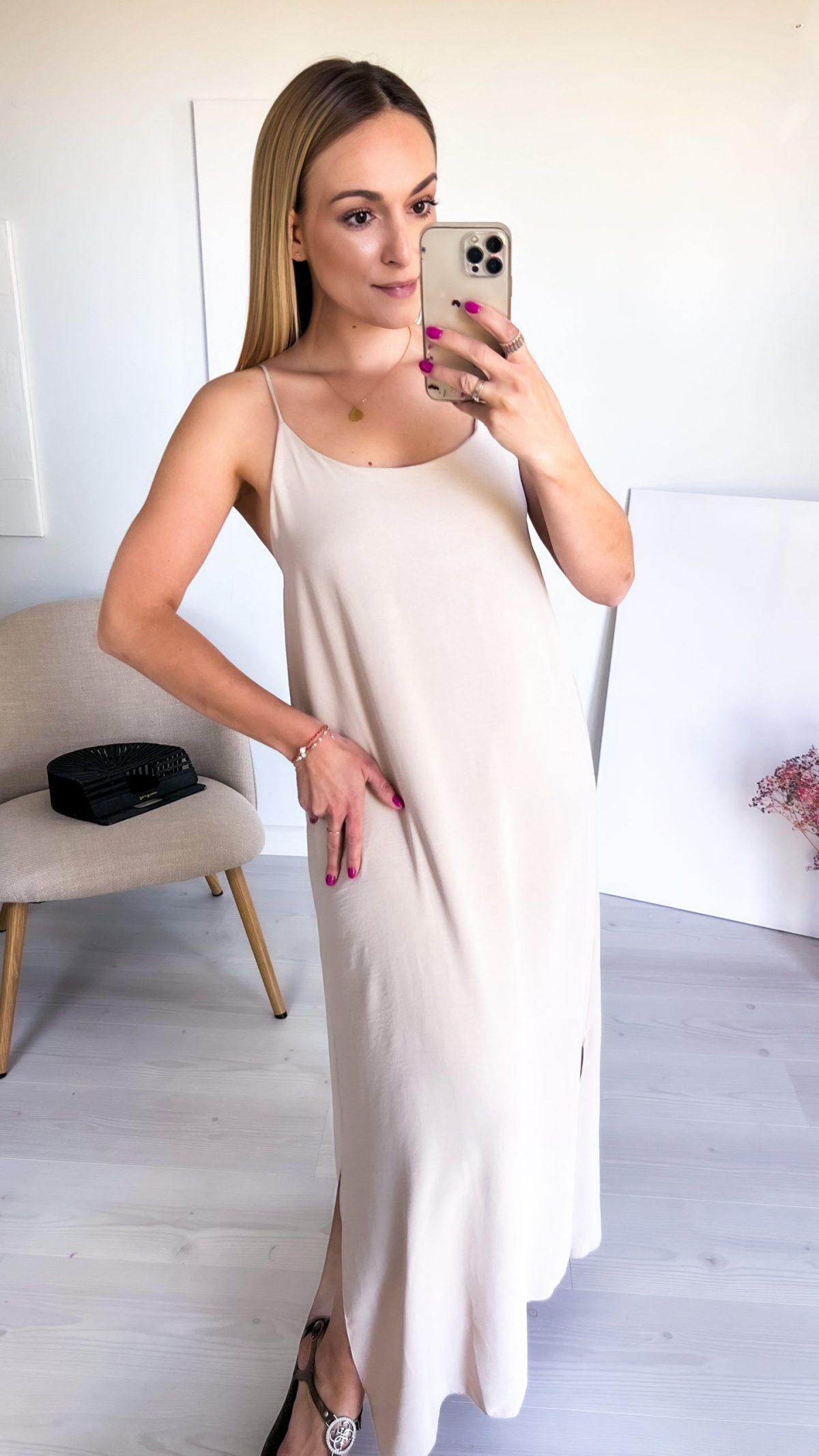 🌸 Sukienka Letnia IBIZA beżowa - obrazek 3