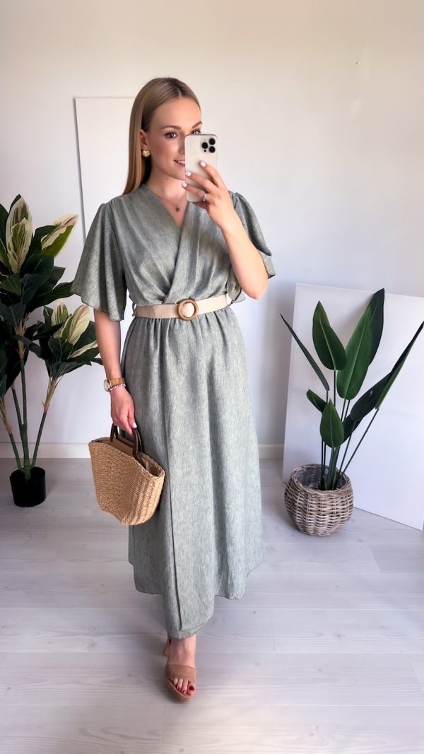 🌸 Sukienka ALICE khaki
