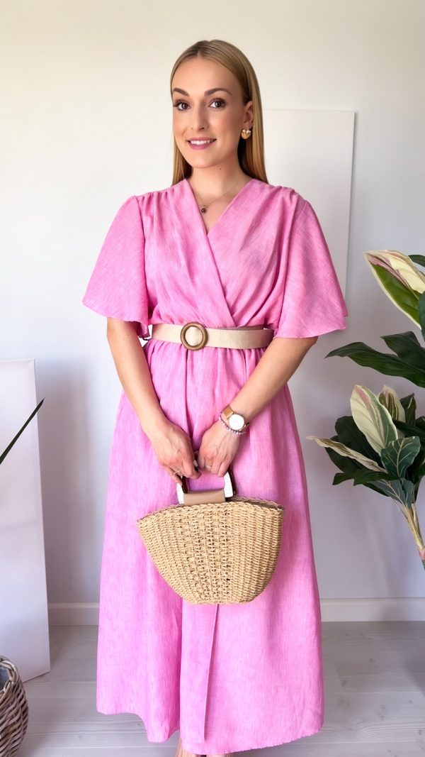 🌸 Sukienka ALICE różowa