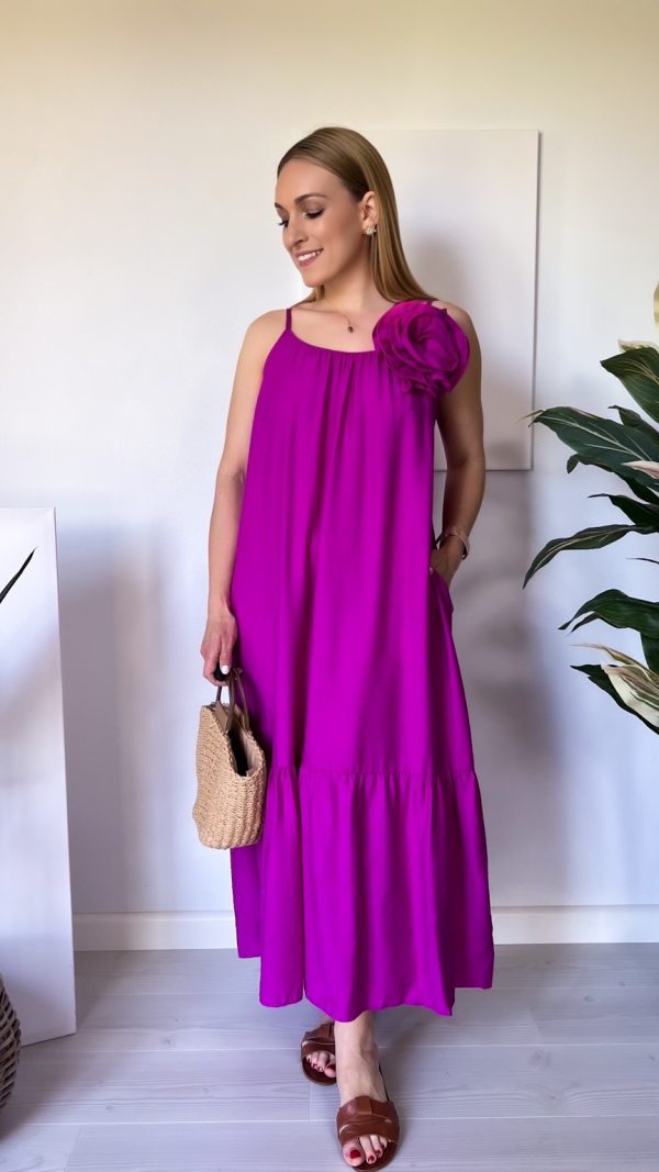 🌸 Sukienka LILIA fuksja