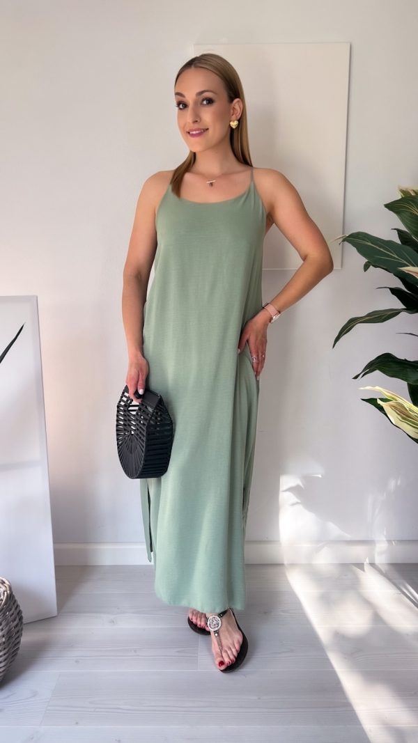 🌸 Sukienka Letnia IBIZA pistacja