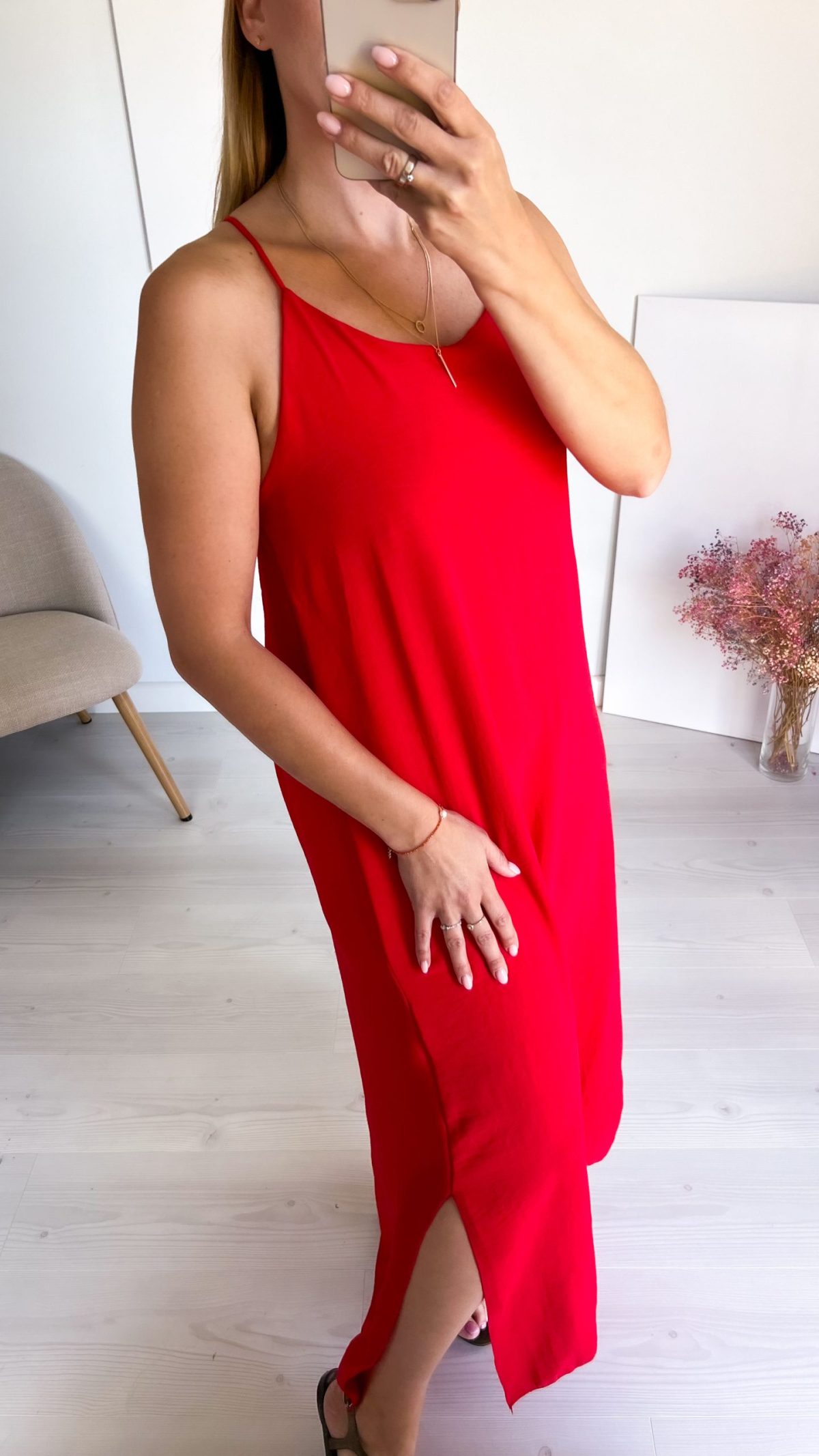 🌸 Sukienka Letnia IBIZA czerwona - obrazek 4