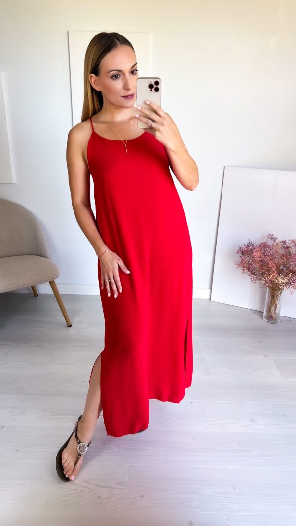 🌸 Sukienka Letnia IBIZA czerwona