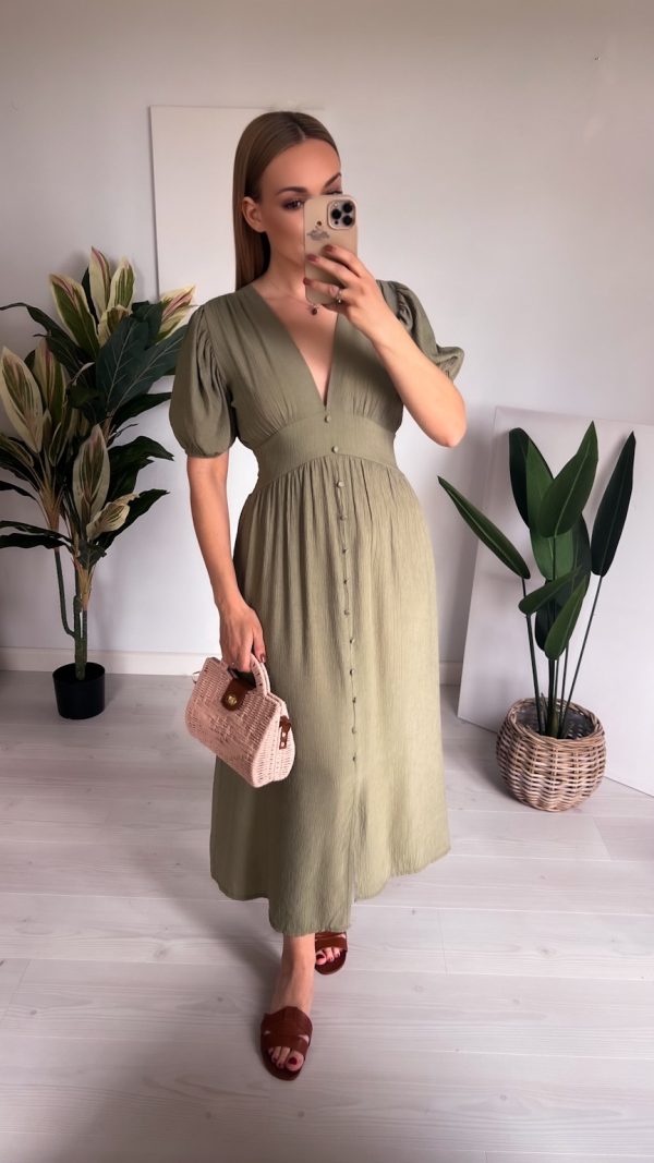 Suknia LUIZA khaki