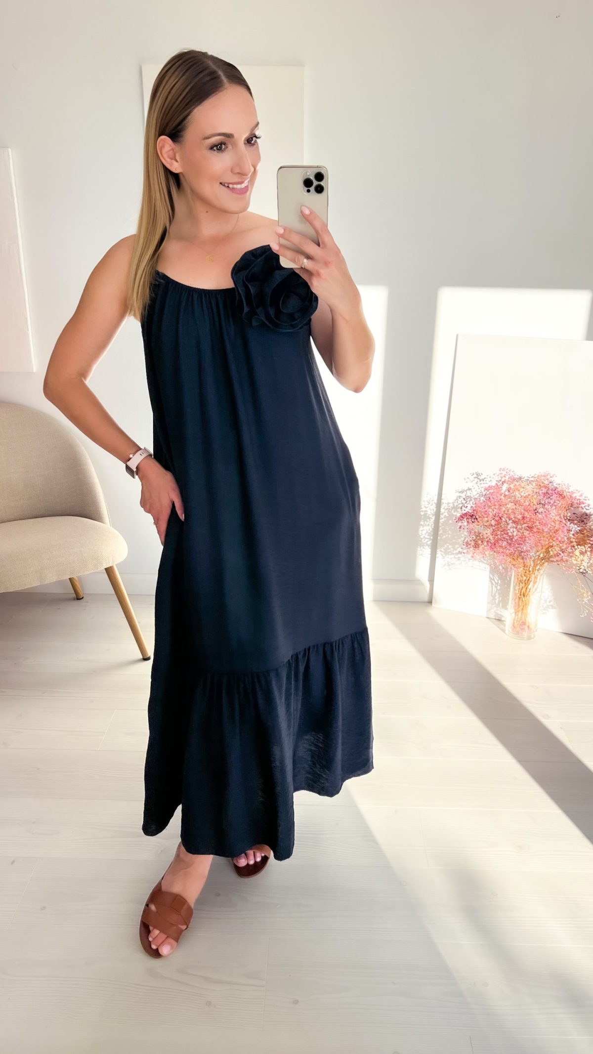 🌸 Sukienka LILIA granat