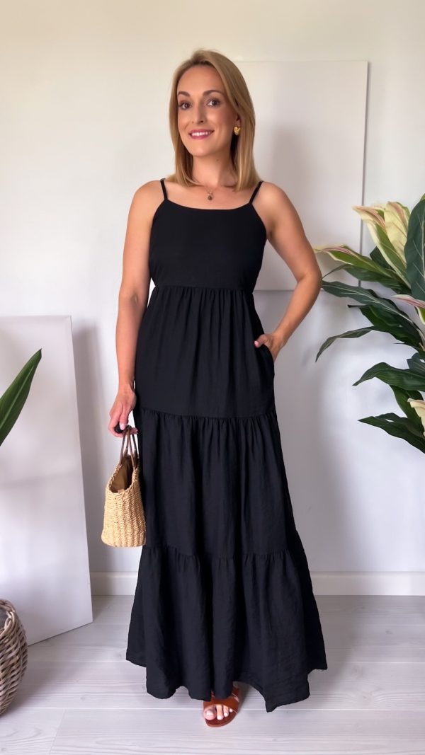 Sukienka LIVIA maxi czarna