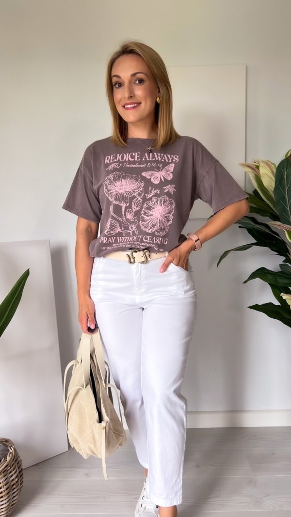 T-shirt REJOICE ALWAYS fango