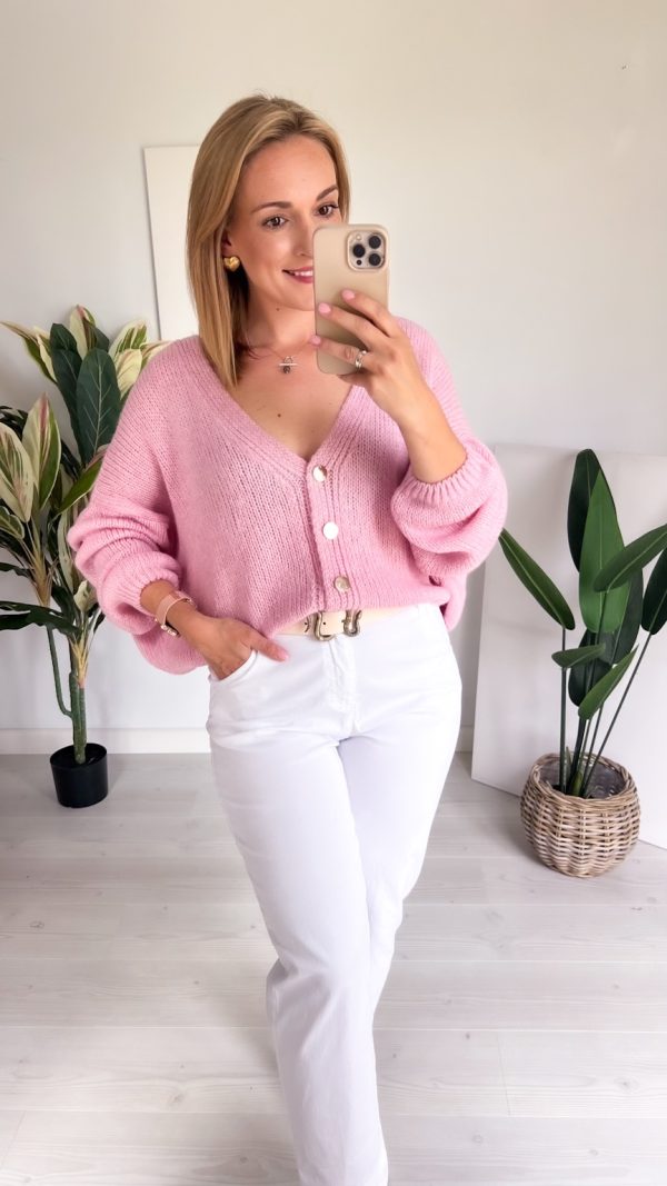 Sweter BALOON pudrowy