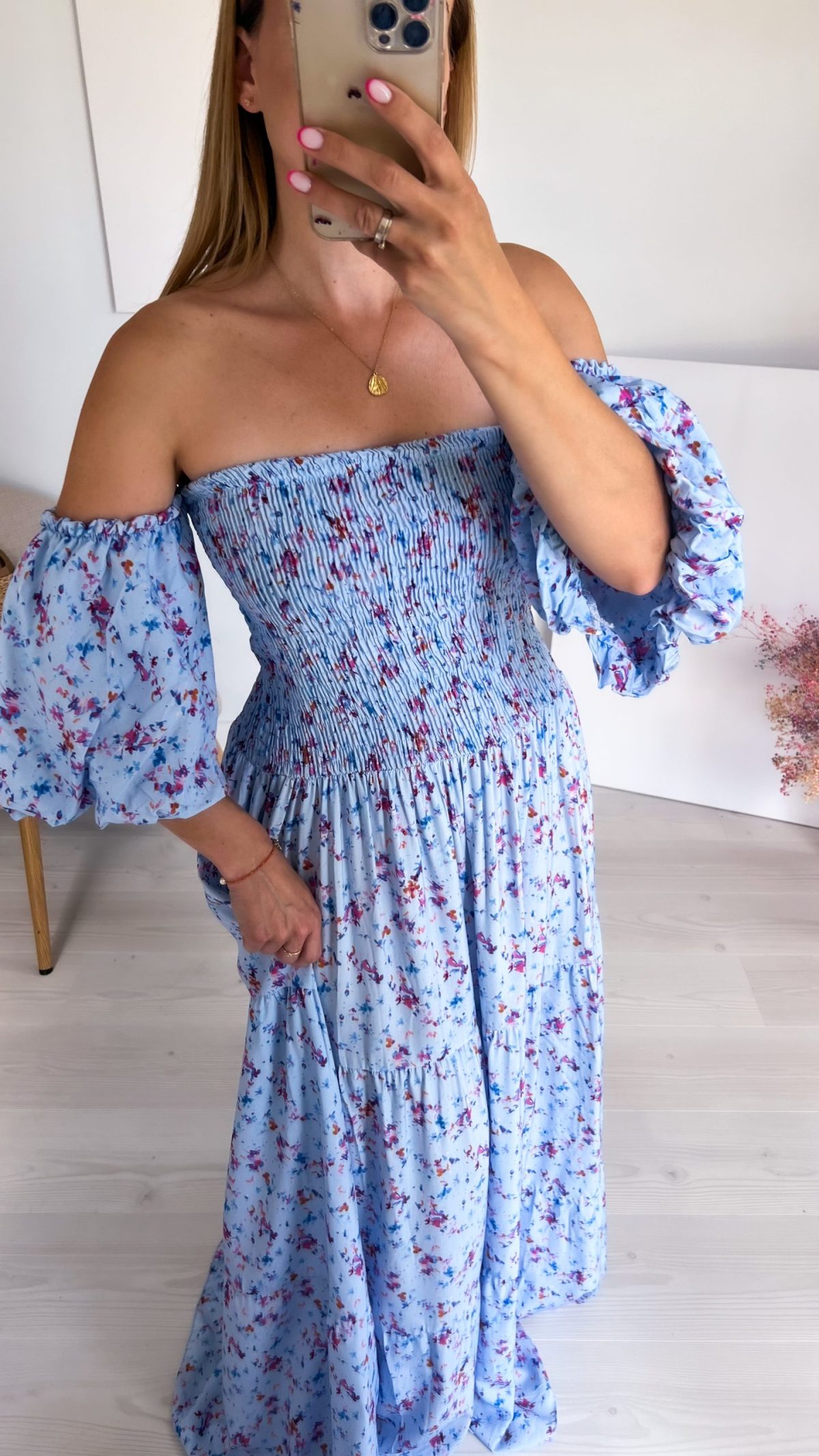🌸 Błękitna hiszpanka maxi - obrazek 7