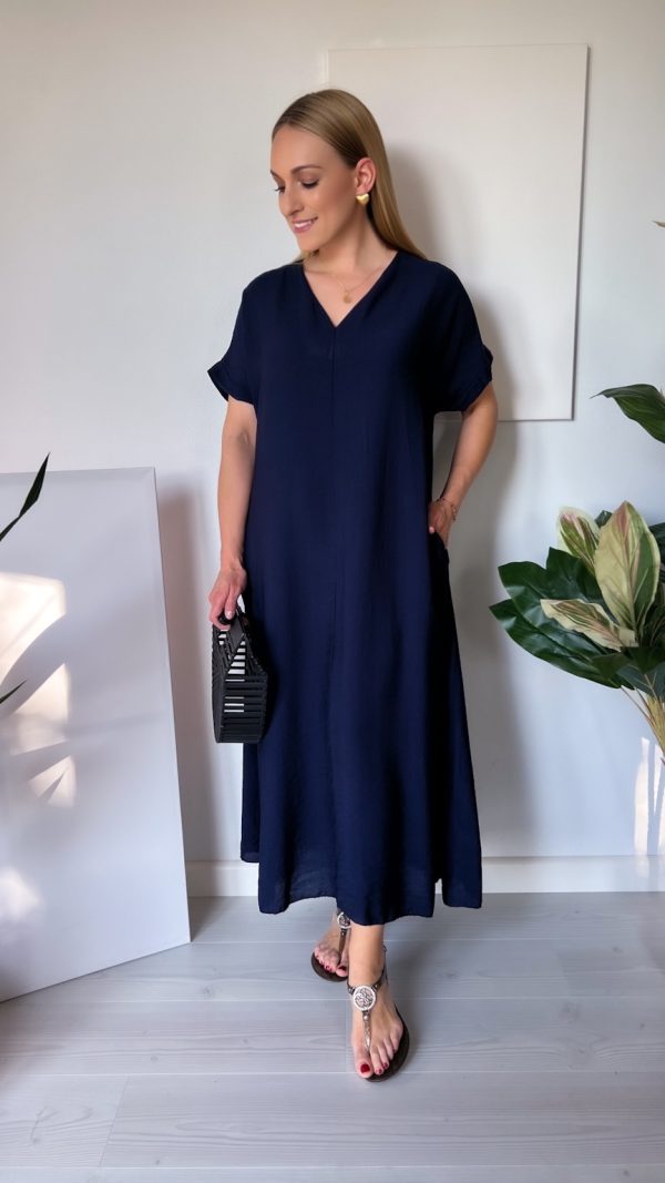 Sukienka LUNA FLOW granat