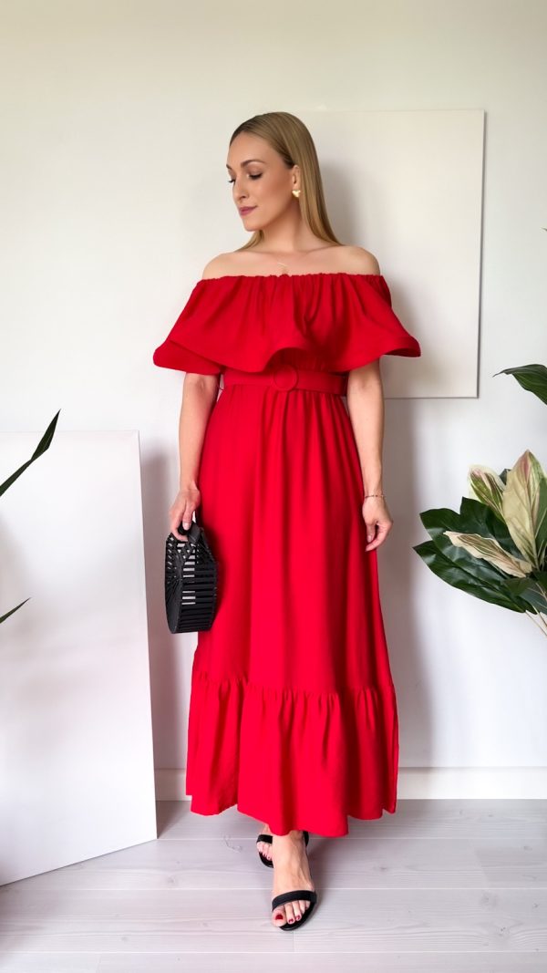 🌸Sukienka AMORA czerwona