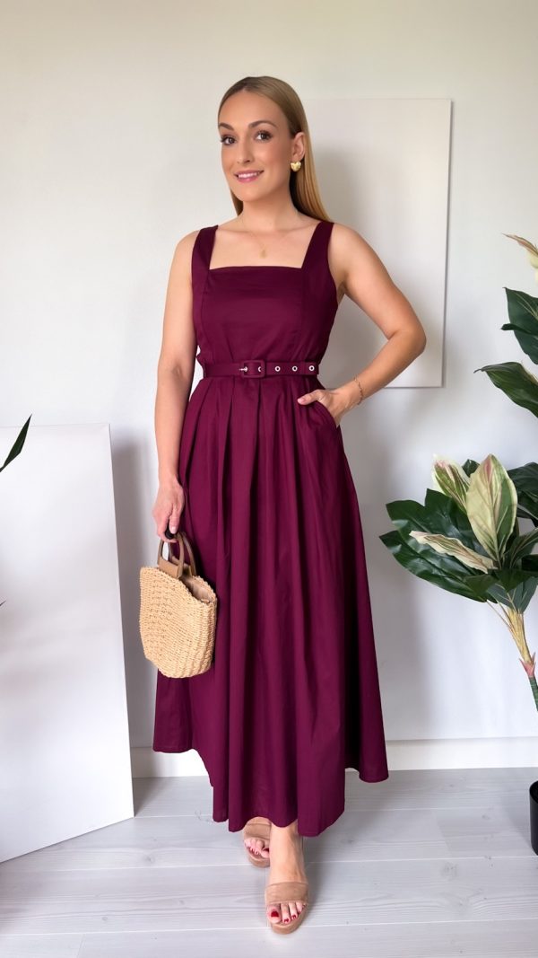 🌸Sukienka Clarity bordo