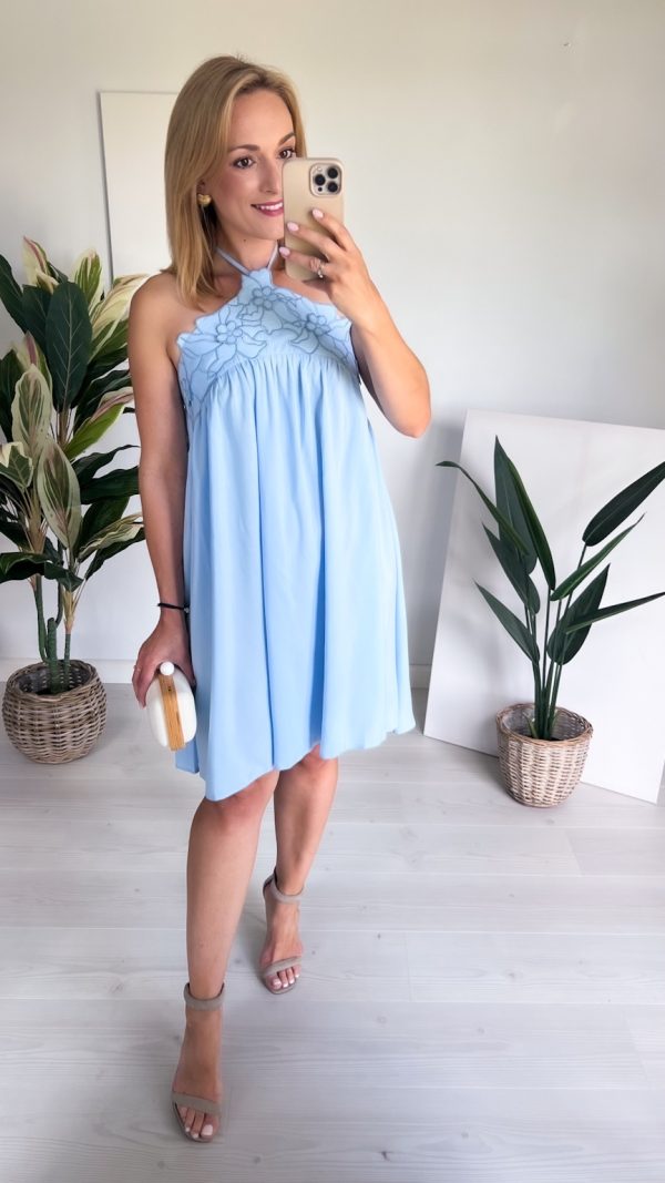 🌸 Sukienka AMELIA błękitna