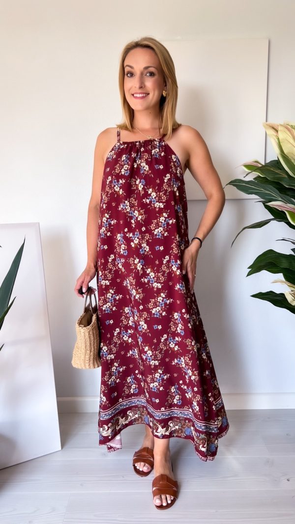 Sukienka VIVIENNE bordo
