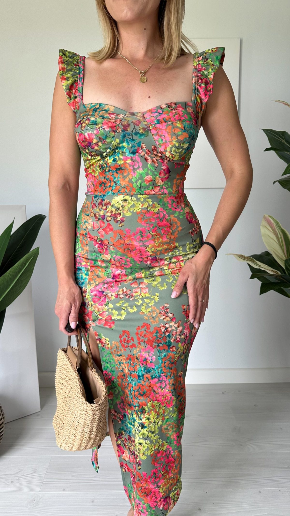Sukienka ADORE khaki - obrazek 6