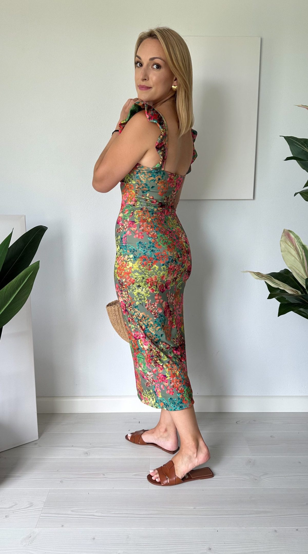 Sukienka ADORE khaki - obrazek 3