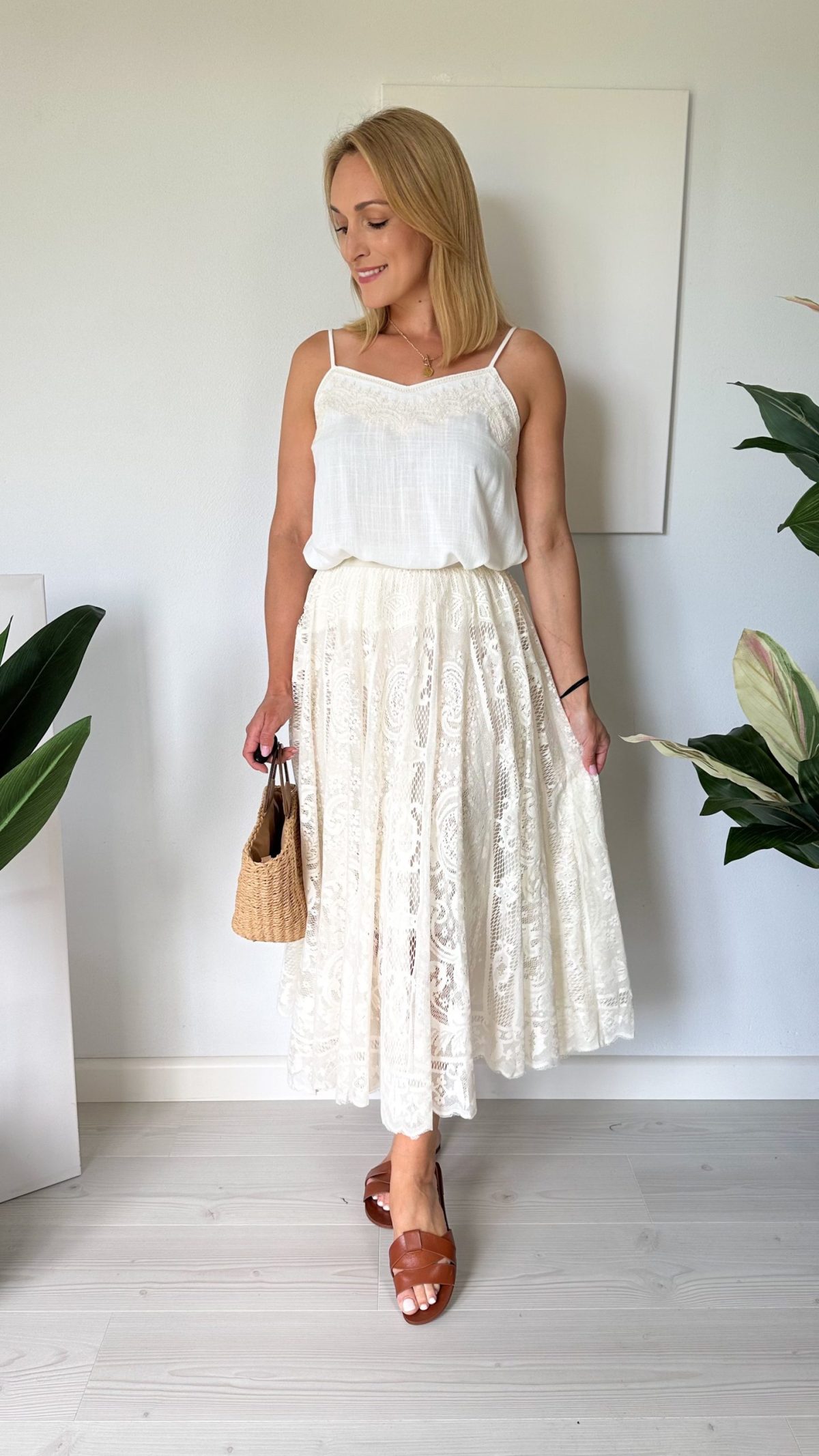 Spódnica midi VANILLA