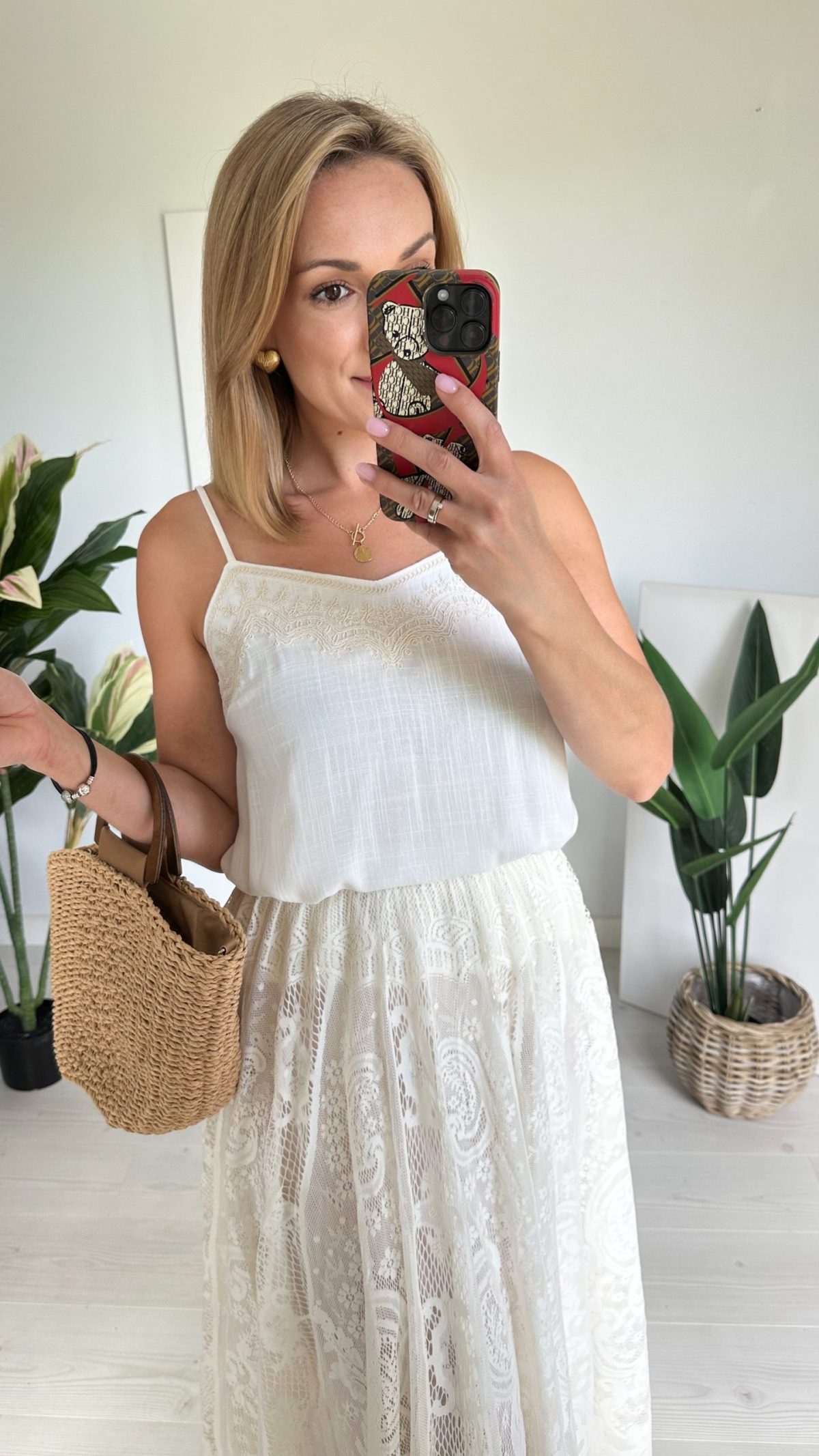 Top na ramiączkach BEIGE SUMMER - obrazek 5