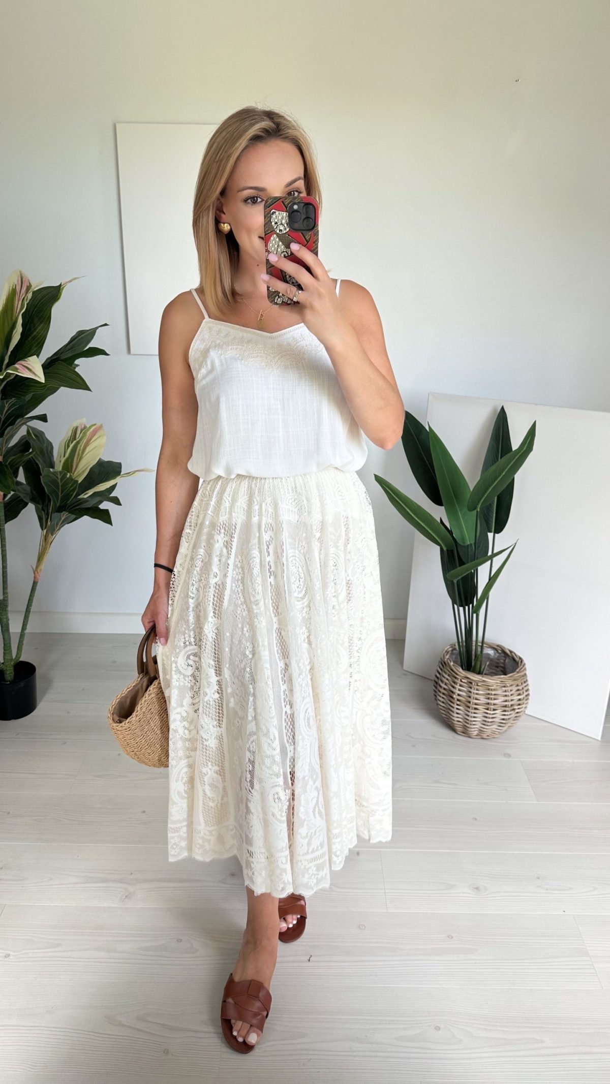 Top na ramiączkach BEIGE SUMMER - obrazek 3