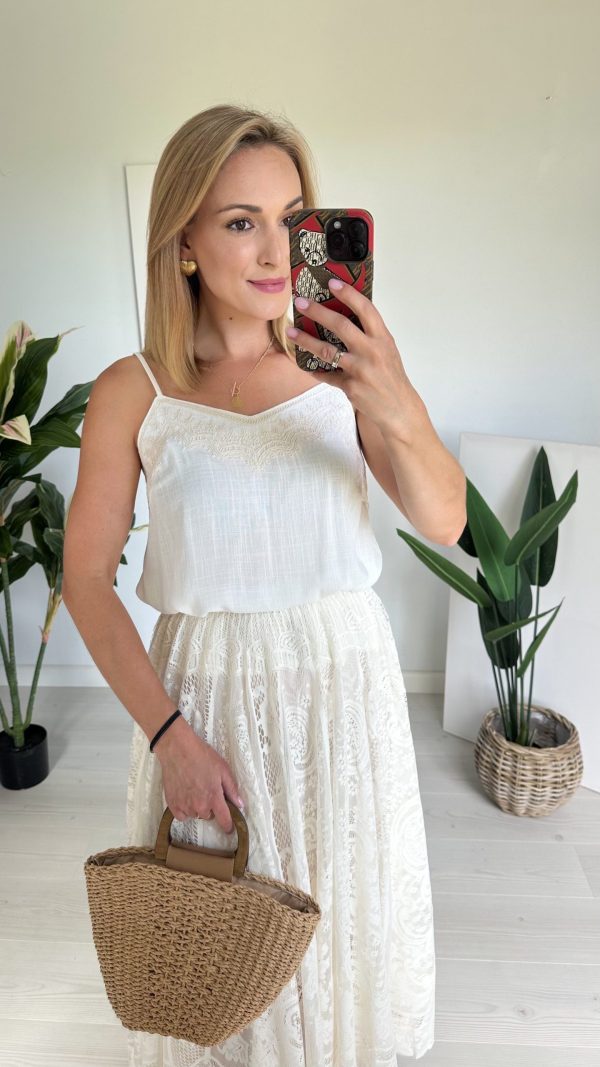 Top na ramiączkach BEIGE SUMMER
