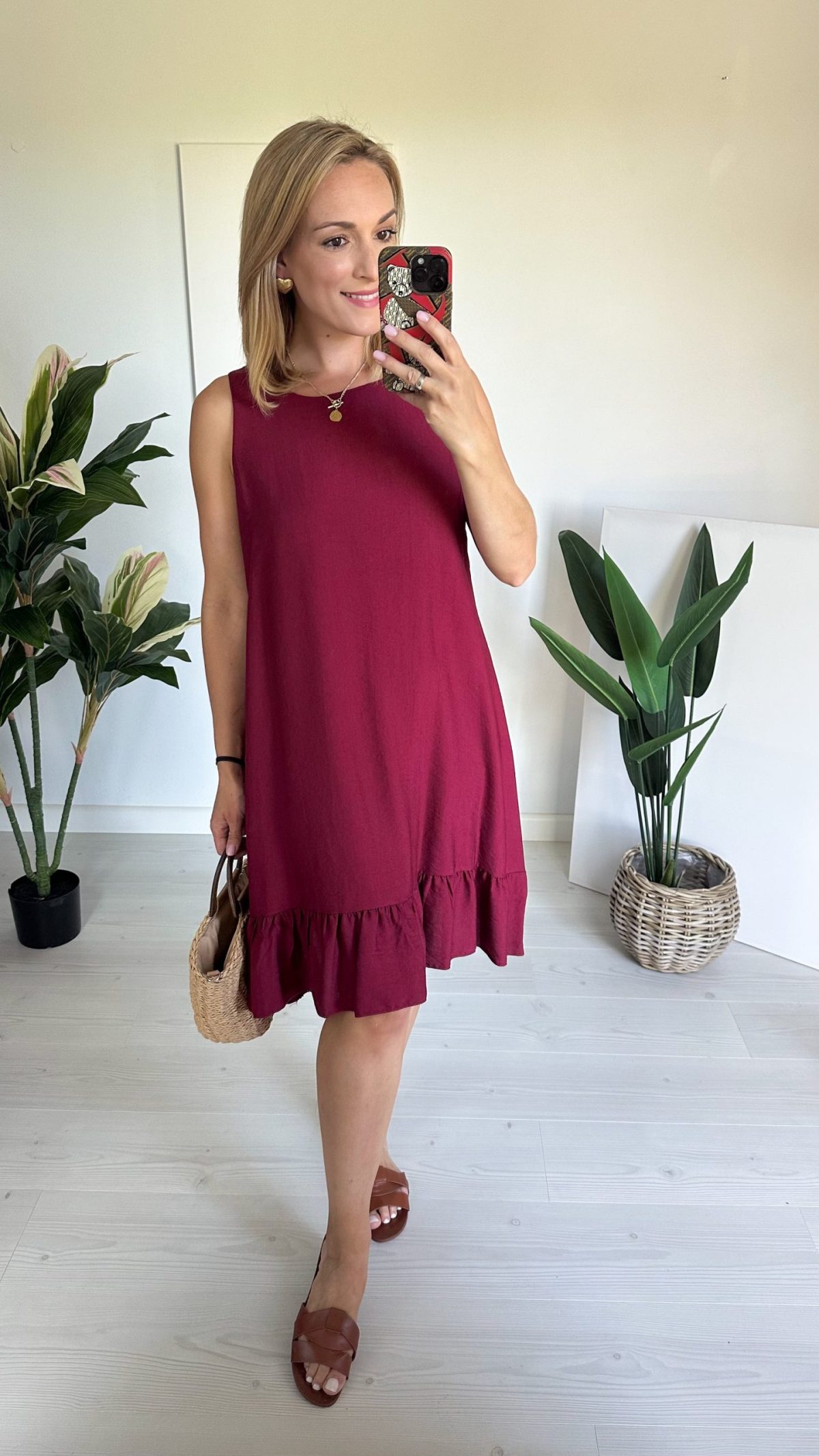 Sukienka SONIA bordo - obrazek 3