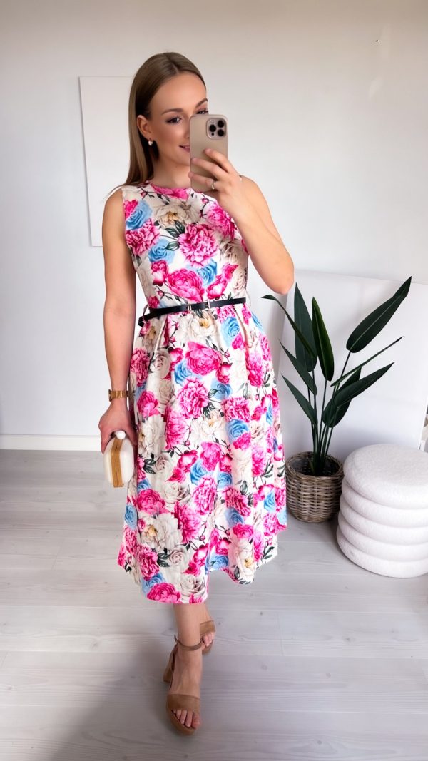 Sukienka midi ALMA peonie