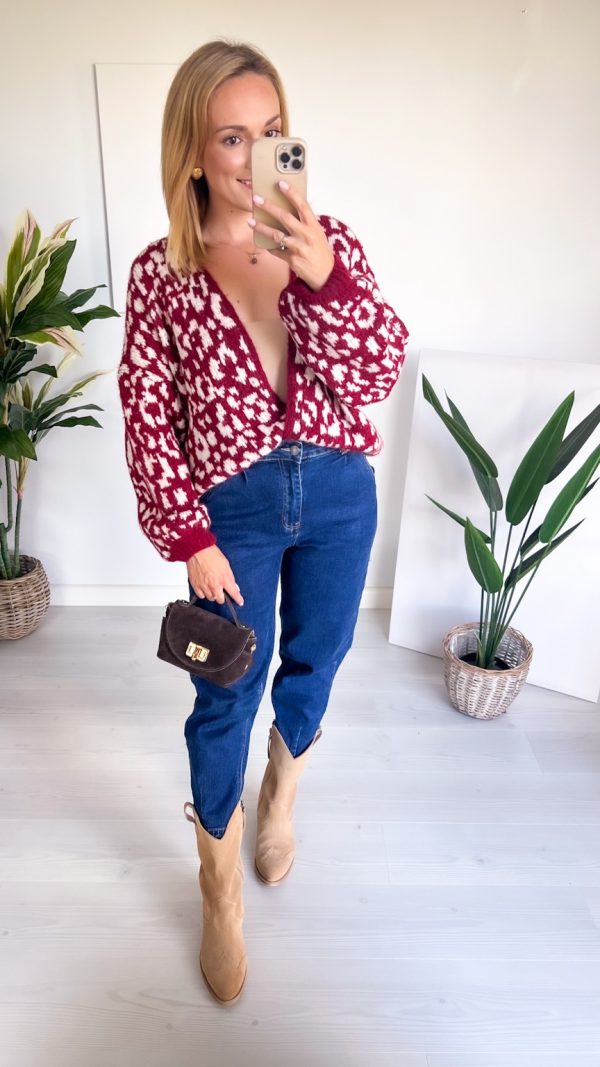 Narzutka sweter MAROON PANTHER