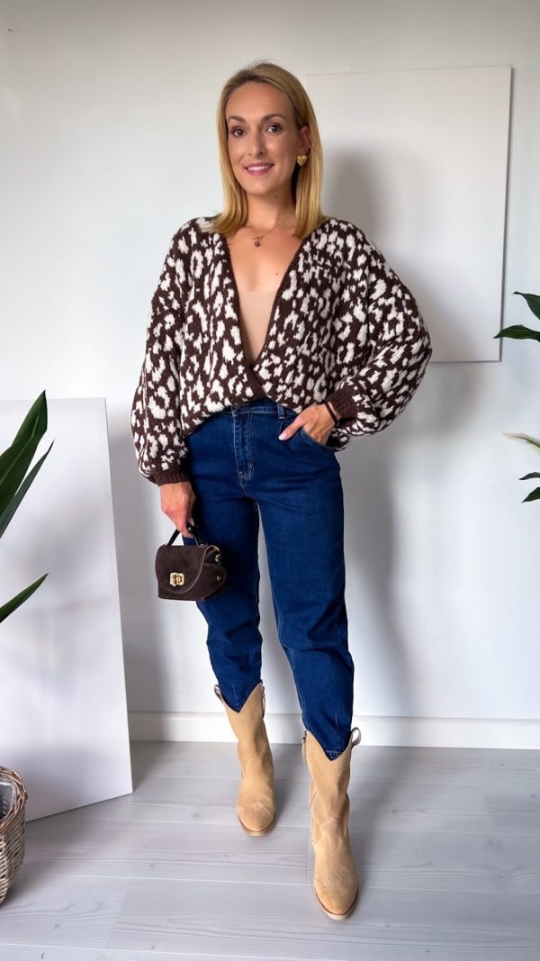 Narzutka sweter CHOCO PANTHER