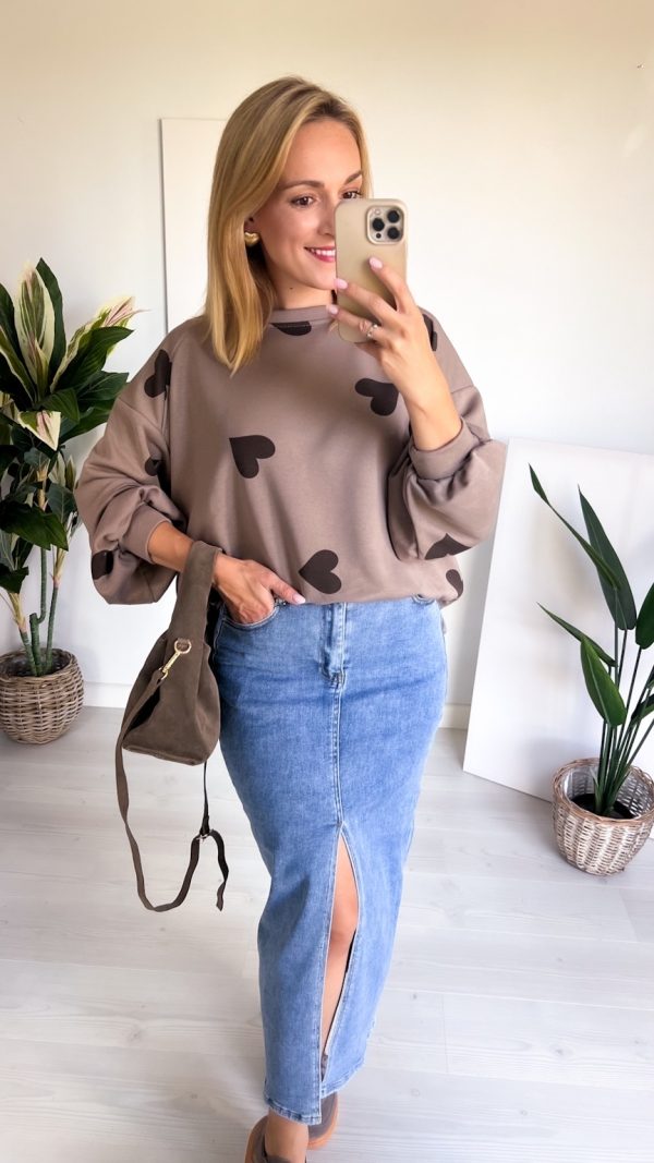 Bluza HEARTS fango
