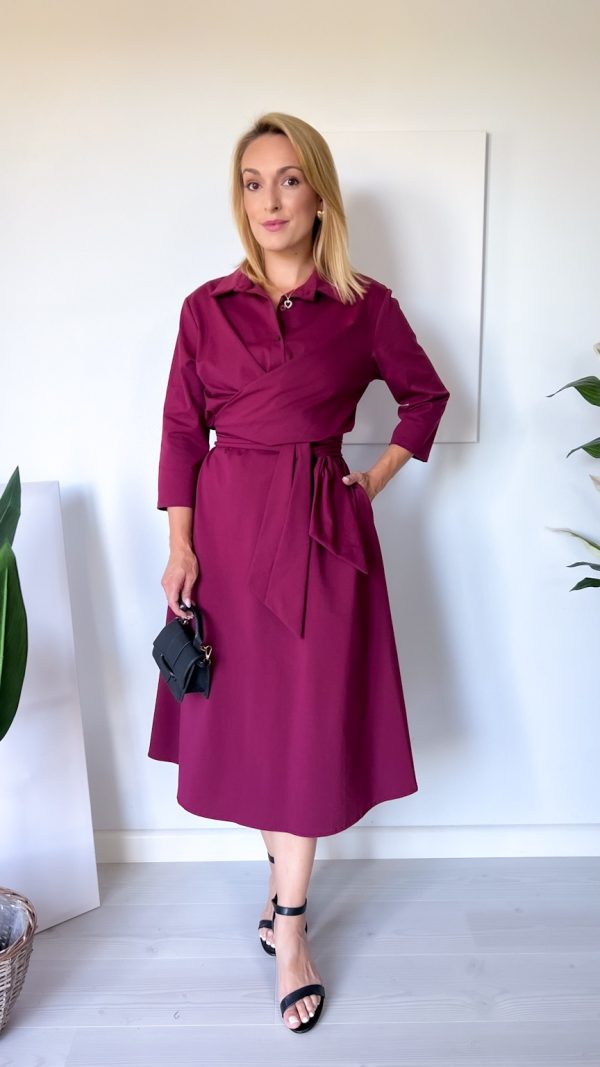 Sukienka NADIA bordo