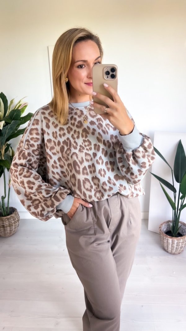 Bluza PANTHER niebieska w centki fango