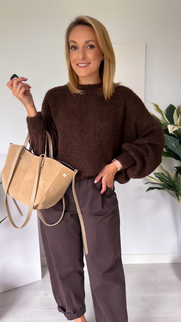 Sweter ZARAYA czekolada