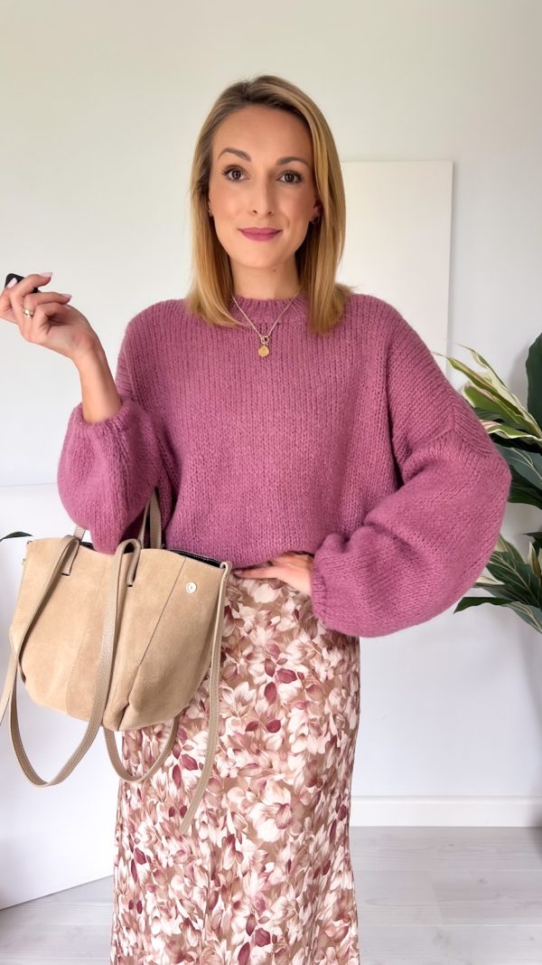 Sweter CASSIE wrzos