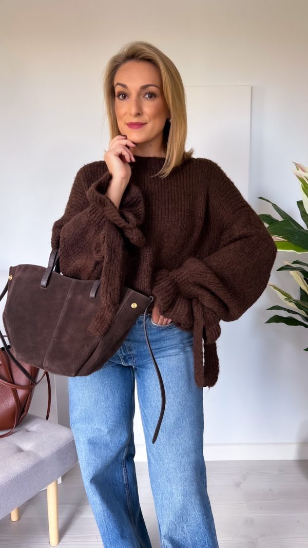 Sweter BOW czekolada