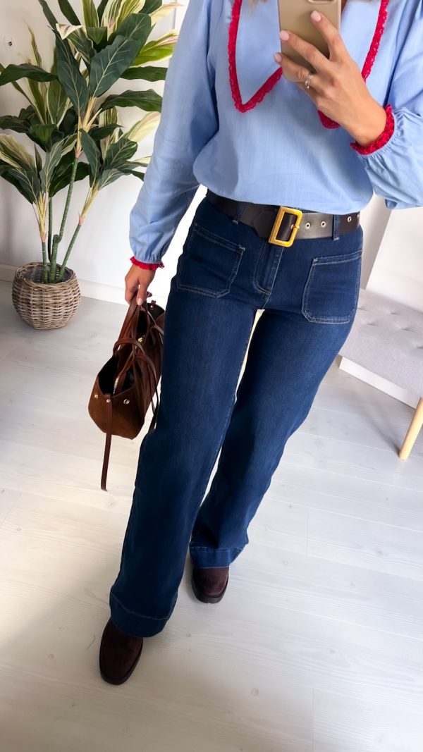 Spodnie ciemny denim