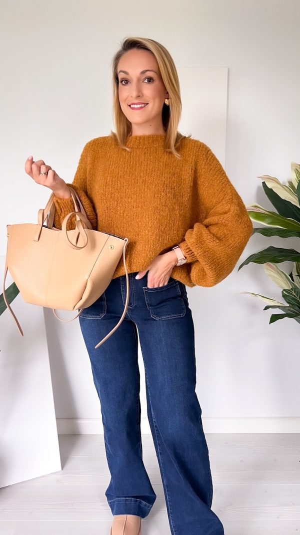 Sweter ZARAYA musztardowy