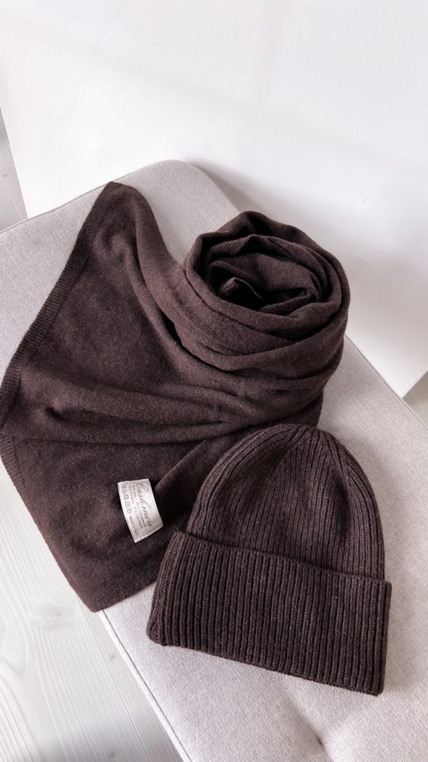 Komplet Velvet Frost czekolada