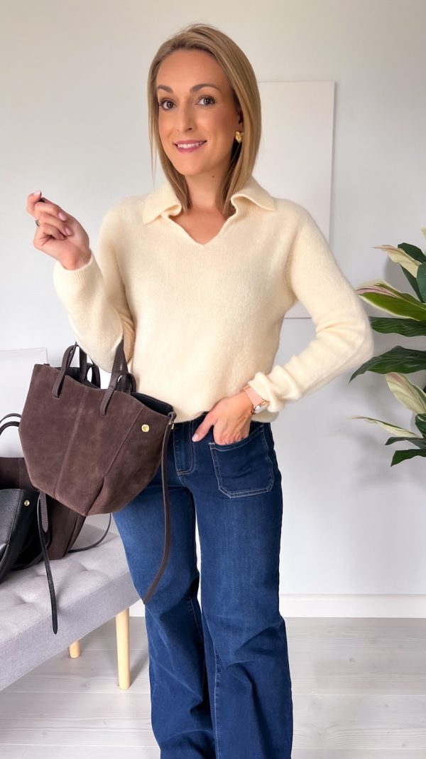 Sweter POLO baby alpaka śmietanka