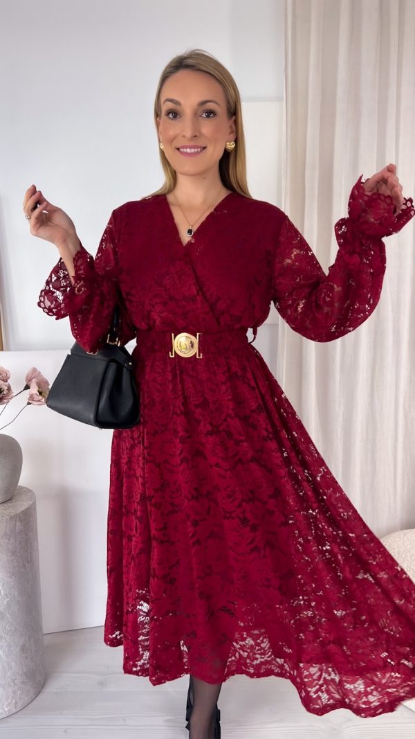 PREORDER Sukienka MILA wino