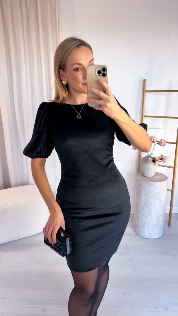 Sukienka Midnight Velvet czarna