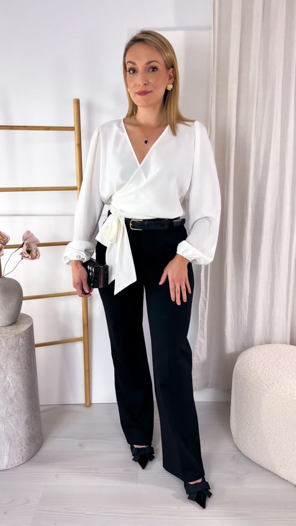 Bluzka Perfect Wrap biała