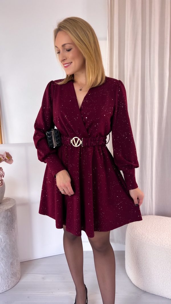 PREORDER Sukienka BELLA bordo