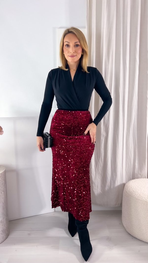 Spódnica SHINE czerwona