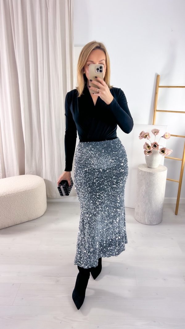 Spódnica SHINE srebrna