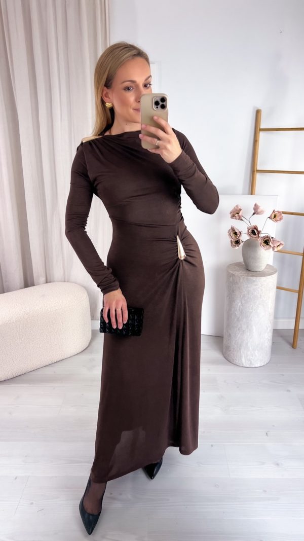 Sukienka AURELIA czekoladowa