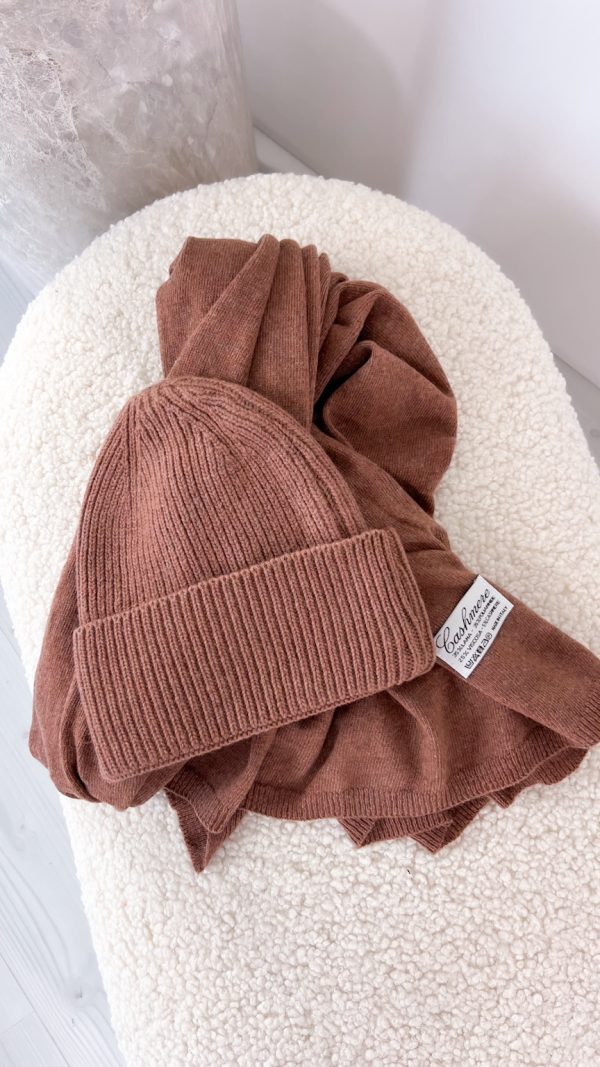 Komplet Velvet Frost karmel