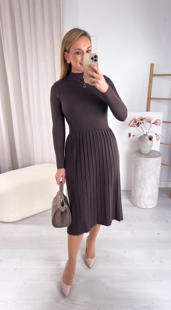 PREORDER Sukienka SNOW czekolada