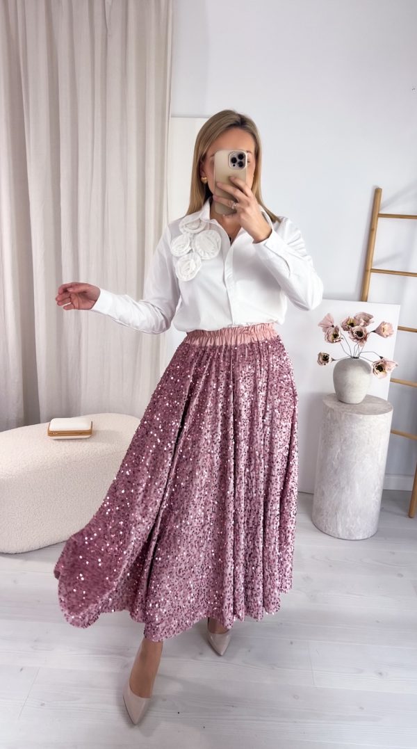 PREORDER Spódnica Shine Motion pudrowa